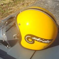 Vintage 1970s SkiDoo Snowmobile Helmet and Faceshield